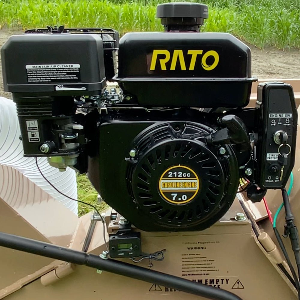 BigBear Power BBC31E Tornadic Wood Chipper 3" 7 HP Shredder with Vacuum Gas Powered Commercial Electric Start New