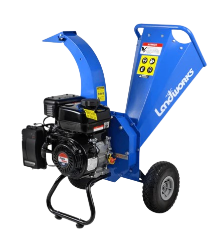 Landworks GUO033 7HP 212CC Gas Engine 3" Max Branch Diameter Wood Chipper and Shredder New