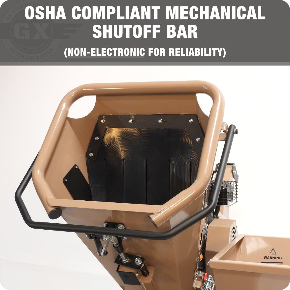 BigBear Power BBC31E Tornadic Wood Chipper 3" 7 HP Shredder with Vacuum Gas Powered Commercial Electric Start New