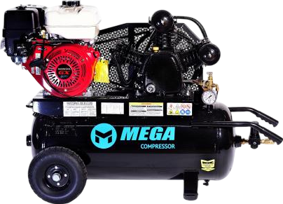Mega Compressor MP-9022GE Air Compressor 22 Gallon 9 HP 150 PSI Gas Honda Engine Electric Start New