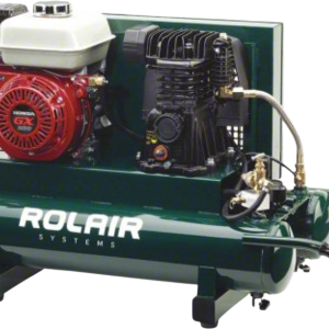 Rolair 6590HMK113 Air Compressor Wheelbarrow 9 gal. Gas 6.5 HP Honda GX200 Engine Single Stage Pump Manufacturer RFB