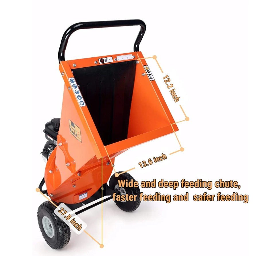 EFCUT C30 Wood Chipper 3" Horizontal 7 HP 212cc 4-stroke Gas-Powered 20:1 Reduction Ratio New