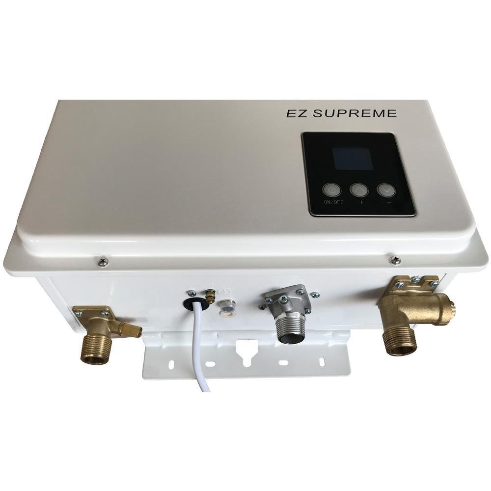 EZ Tankless EZSUPNG Supreme Indoor Tankless Water Heater 8.2 GPM 165000 BTU Natural Gas Direct Vent Kit Manufacturer RFB