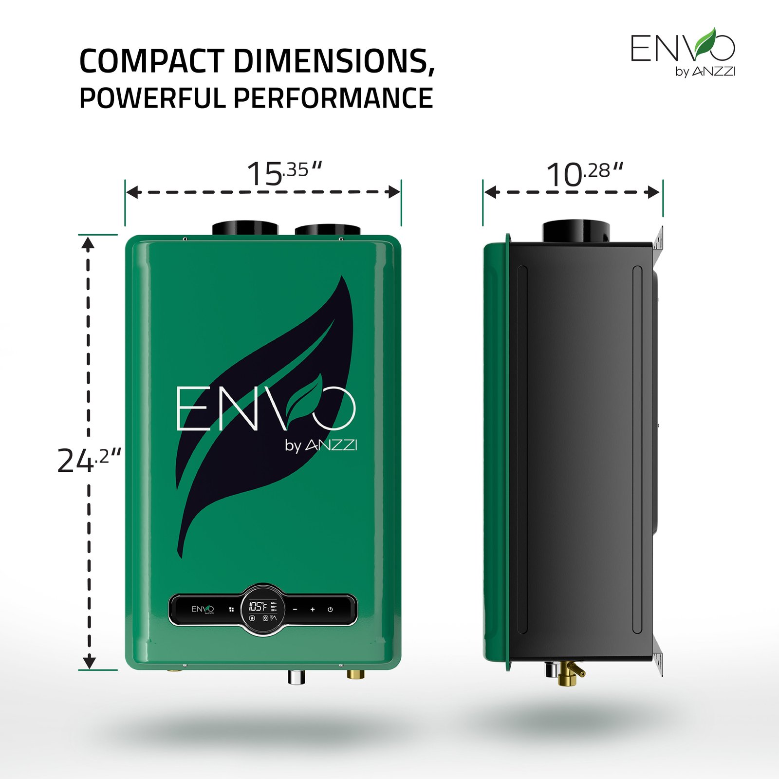 Anzzi Envo Tankless Water Heater Indoor Natural Gas 8.2 GPM 199,000 BTU 120V New